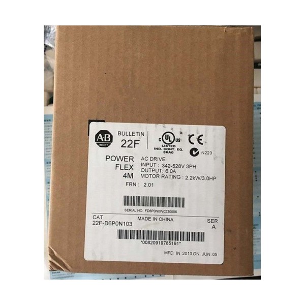 PowerFlex4M AC Drive 480VAC 2.2KW AB 22FD6P0N103