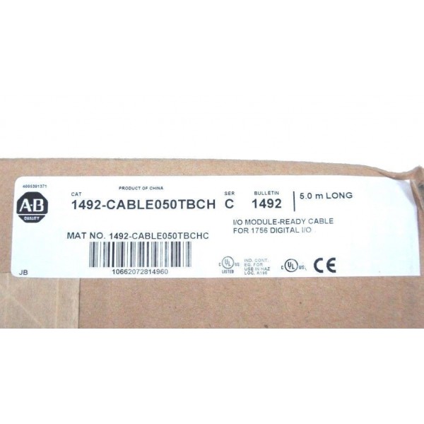 492-CABLE050TBCH I/O MODULE READY CABLE SER. C, 5.0M LONG