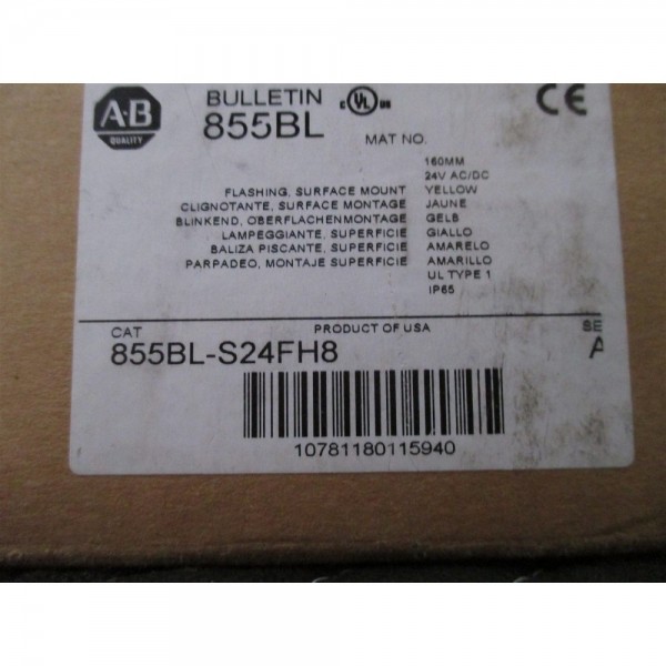 855BL-S24FH8 Flashing Surface Mount Yellow new