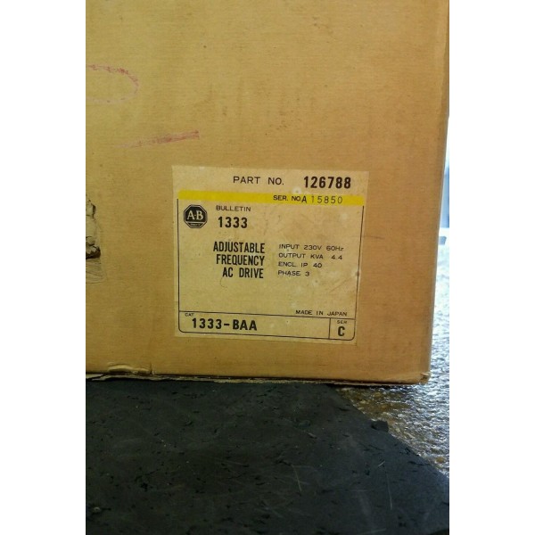 BULLETIN 1333 ADJ. FREQUENCY AC DRIVE