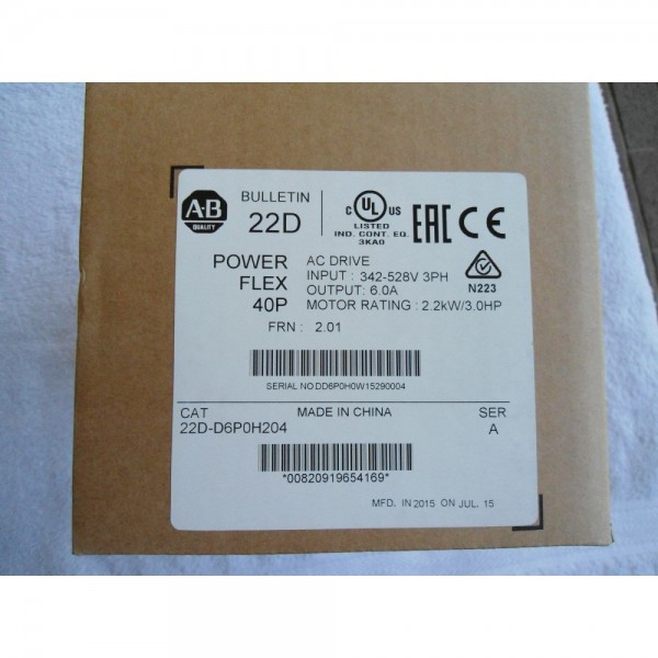 PowerFlex 40P 3HP 22D-D6P0H204 Date: 07/2015