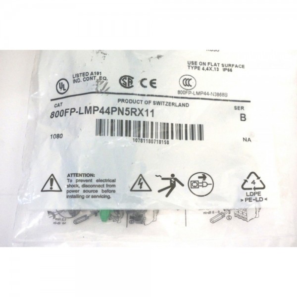800FP-LMP44PN5RX11 SER. B PUSHBUTTONS 800FPLMP44PN5RX11