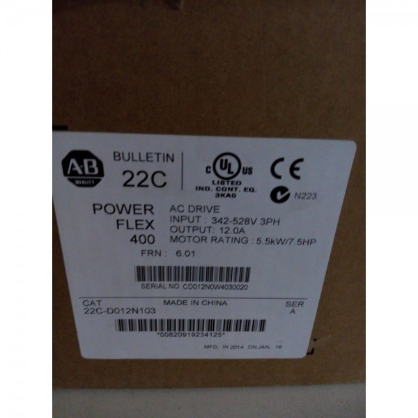 PowerFlex 400 22C-D012N103 7.5HP 22CD012N103