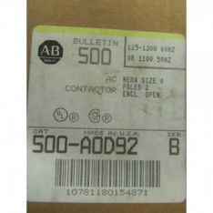 500 A0D92 AC Contactor 2 Poles Series B