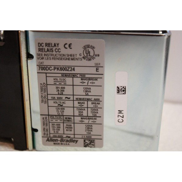 ALLEN BRADLEY 700DC-P600Z24