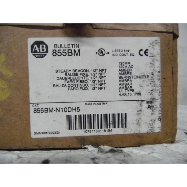 855BM-N10DH5 Series A 120MM Steady Beacon Factory Sealed