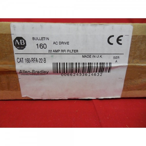 160-RFA-22-B *NEW SEALED* AC DRIVE 22A RFI FILTER SER A (2D2)
