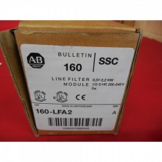 160-LFA2 *NEW IN BOX* LINE FILTER MODULE .37-2.2KW/.5-3HP (3B2)