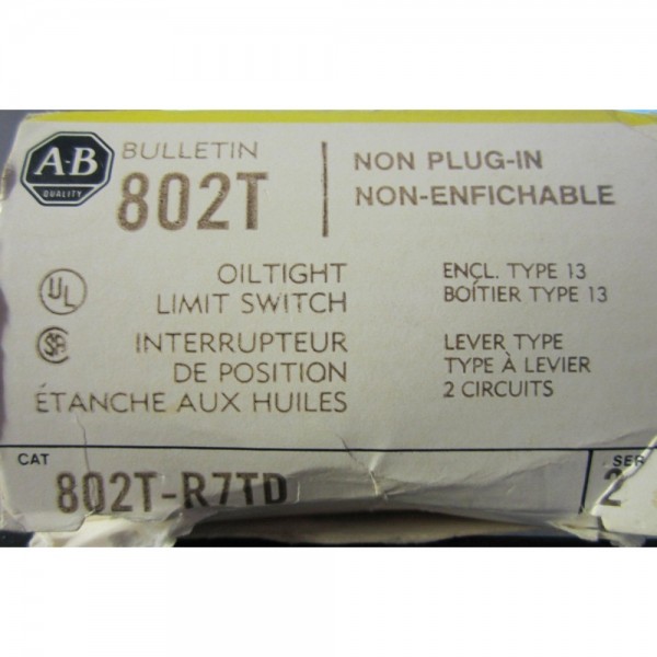 802T-R7TD LIMITSWITCH 802TR7TD