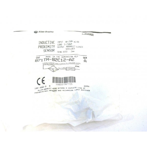 871TM-B2C12-A2 PROXIMITY SWITCH SER.A 871TMB2C12A2