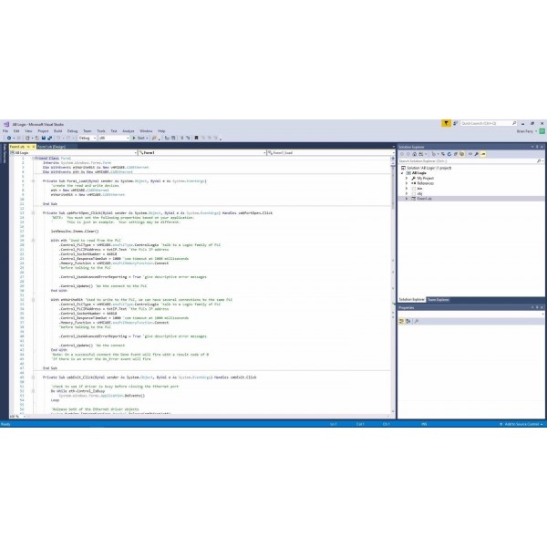 ControlLogix CompactLogix HMI ActiveX PLC Driver for Visual Basic