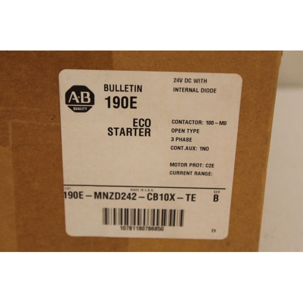 190E-MNZD242-CB10X-TE Ser B Eco Starter NIB