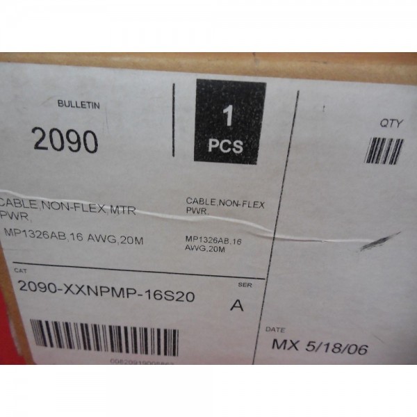 2090-XXNPMP-16S20 *NEW IN BOX* NON-FLEX POWER CABLE (3C4)