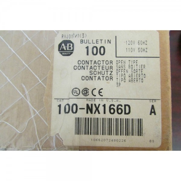 ALLEN BRADLEY 100 NX166D 100 Series 120V Contactor