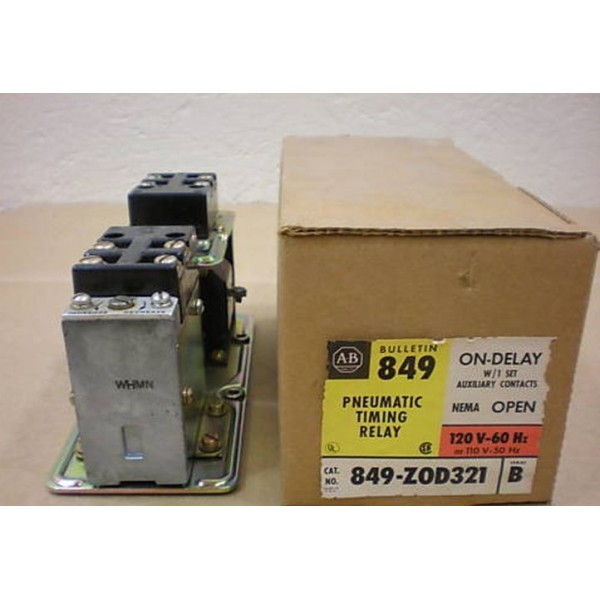 1 NIB ALLEN BRADLEY 849-ZOD321 849ZOD321 TIMING RELAY
